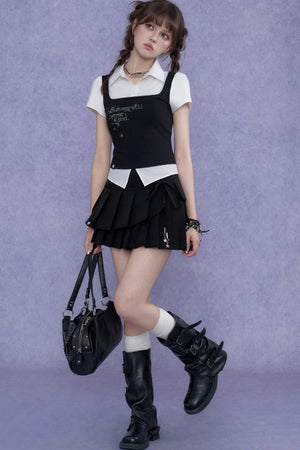 Academy Style Knitted Vest Set-Up