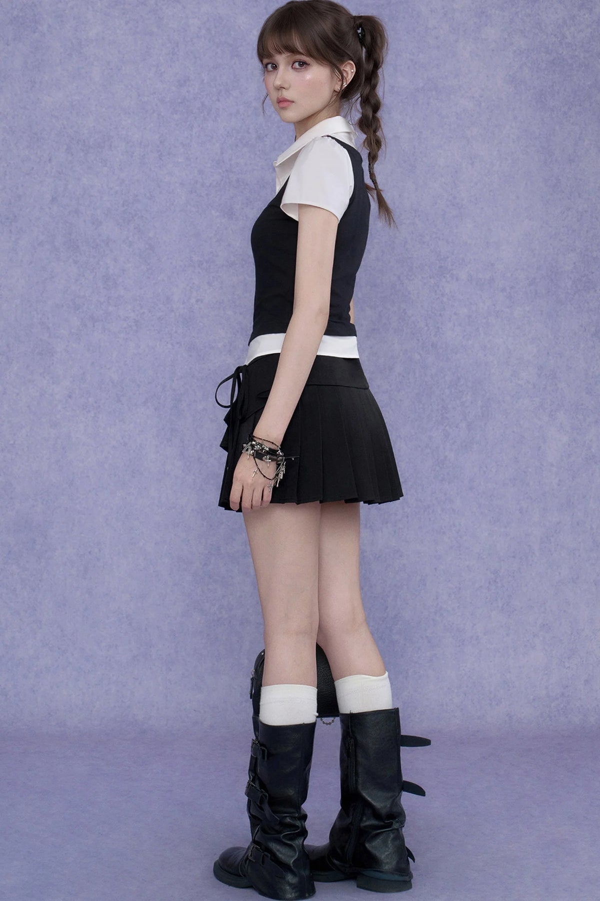 Academy Style Knitted Vest Set-Up