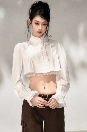 Accordion Pleated Court Blouse