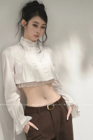 Accordion Pleated Court Blouse