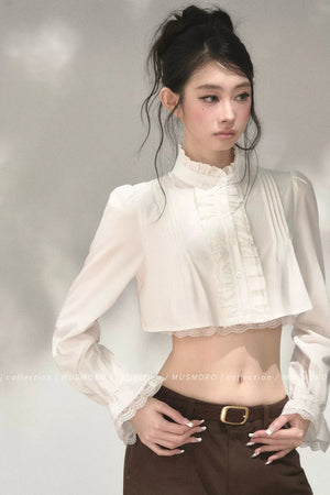 Accordion Pleated Court Blouse