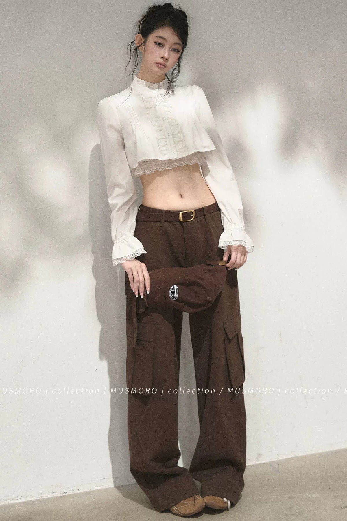 Accordion Pleated Court Blouse