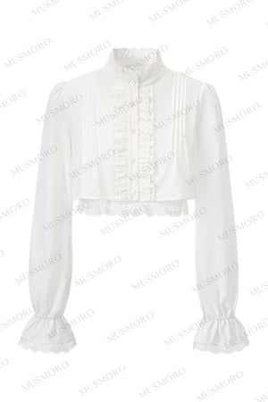 Accordion Pleated Court Blouse