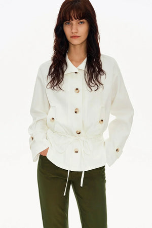 Acetate Blend Slimming Jacket
