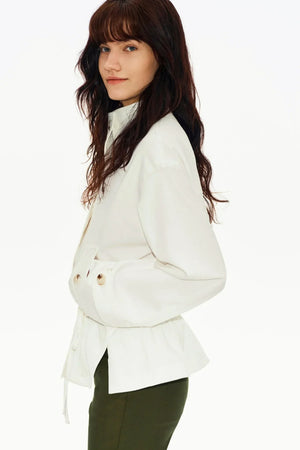 Acetate Blend Slimming Jacket
