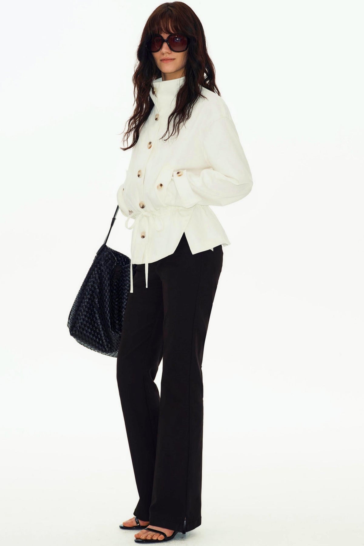 Acetate Blend Slimming Jacket