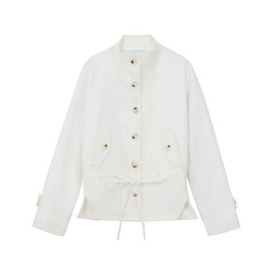 Acetate Blend Slimming Jacket