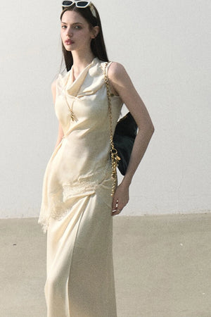 Acetate Lace Off-Shoulder Set-Up