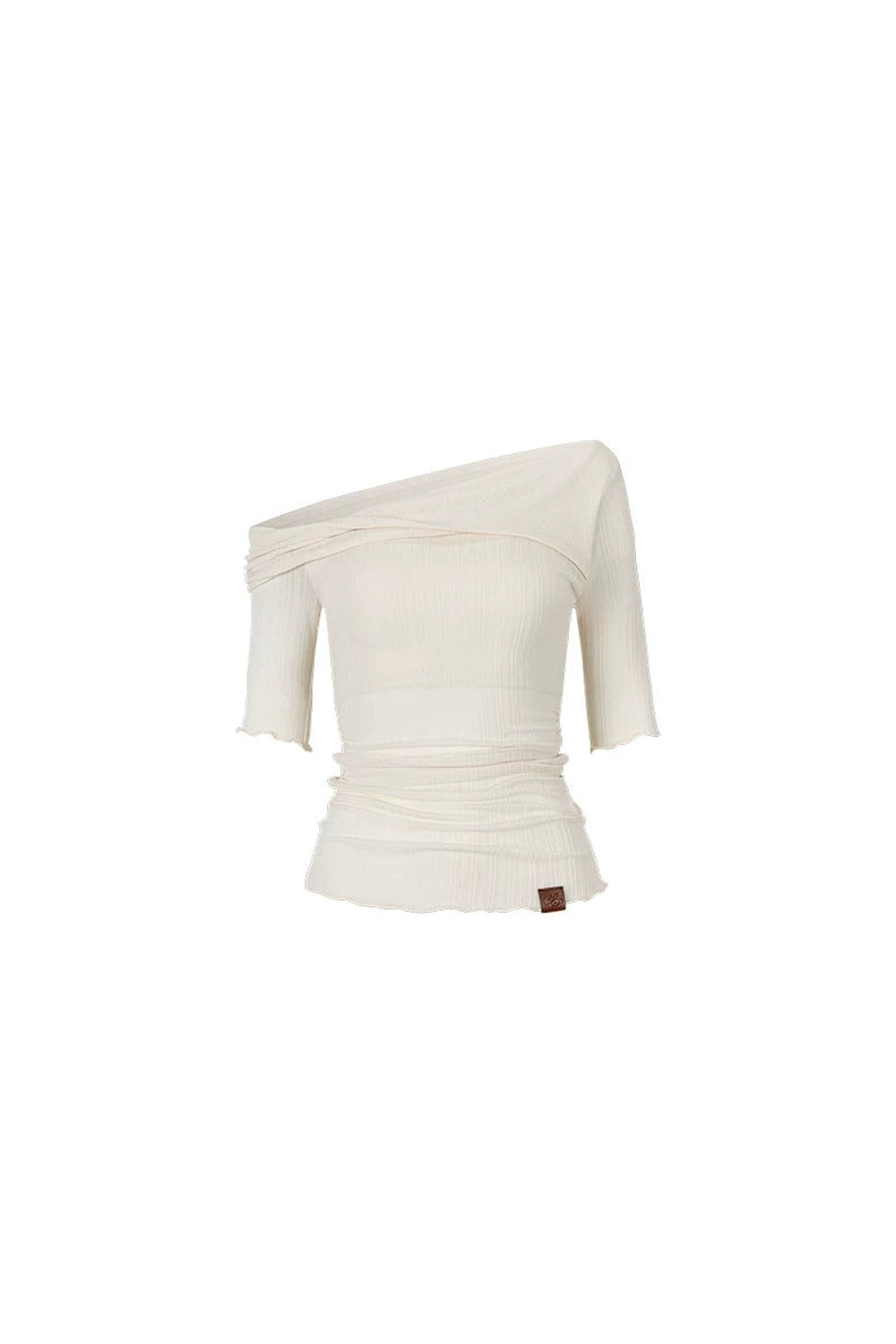 Acetate Off-Shoulder Top