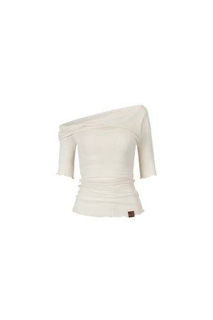 Acetate Off-Shoulder Top
