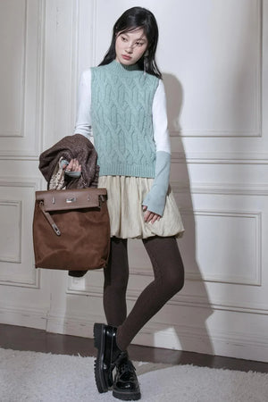 Afternoon Lake Wool Puff Dress