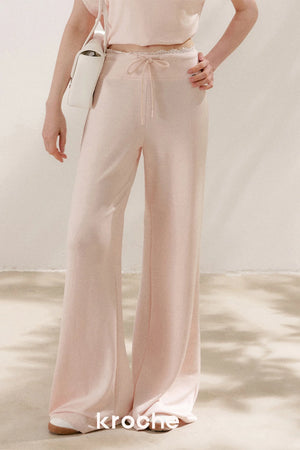 Air-Layer Asymmetric T-Shirt And Trousers Set-Up