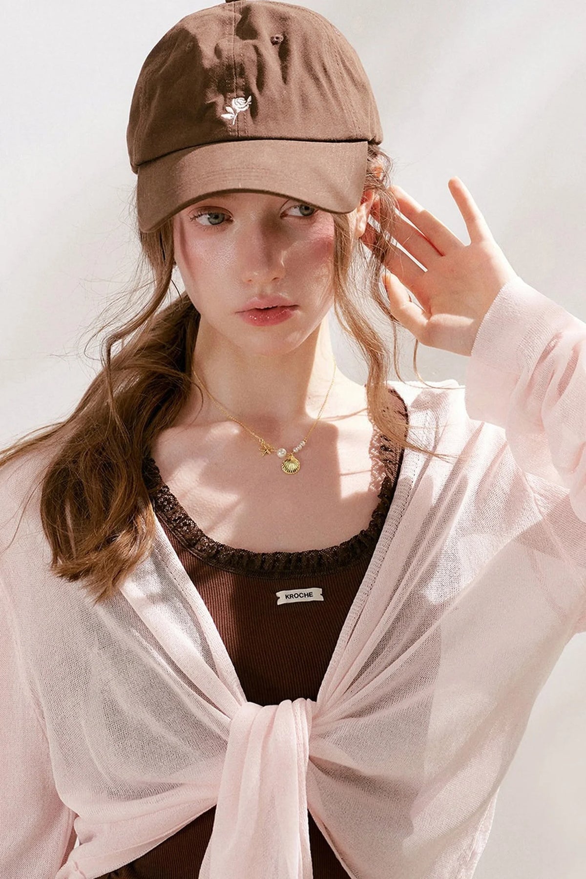 Airy Knit Tie-Up Cardigan