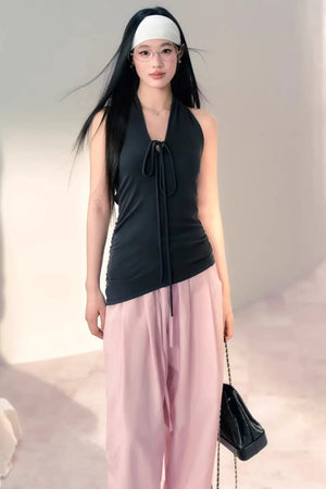 Airy Pleated Balloon Pants