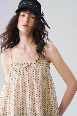 Airy Polka Dot Camisole Top