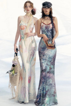 Akiva Halter Maxi Dress