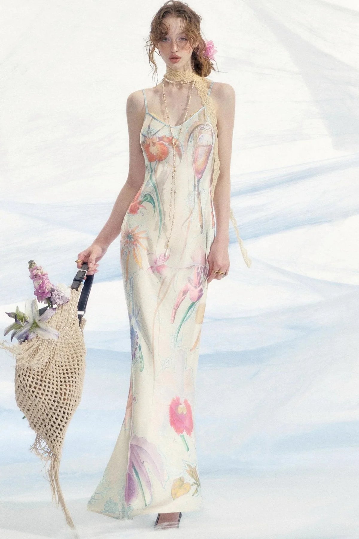 Akiva Halter Maxi Dress
