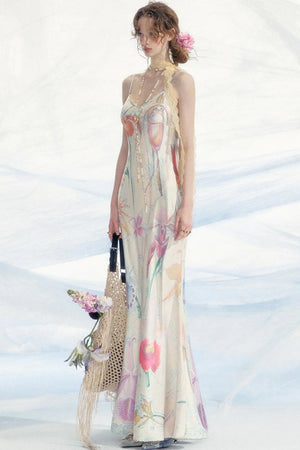 Akiva Halter Maxi Dress