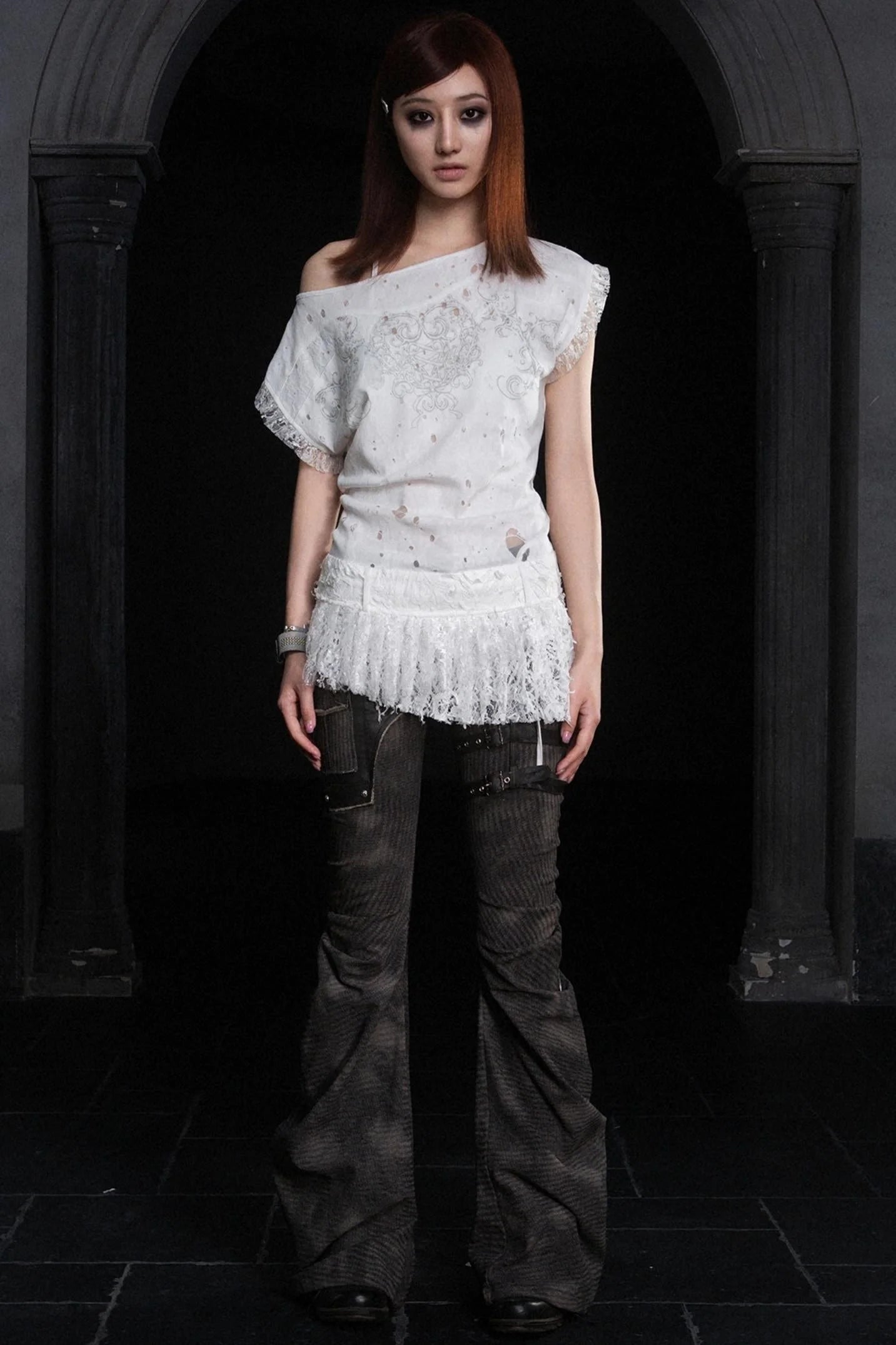 Alien Denim Stack Trousers