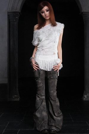 Alien Denim Stack Trousers