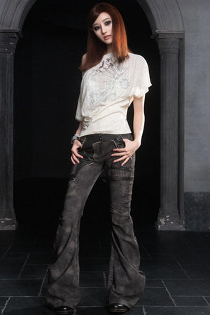Alien Denim Stack Trousers