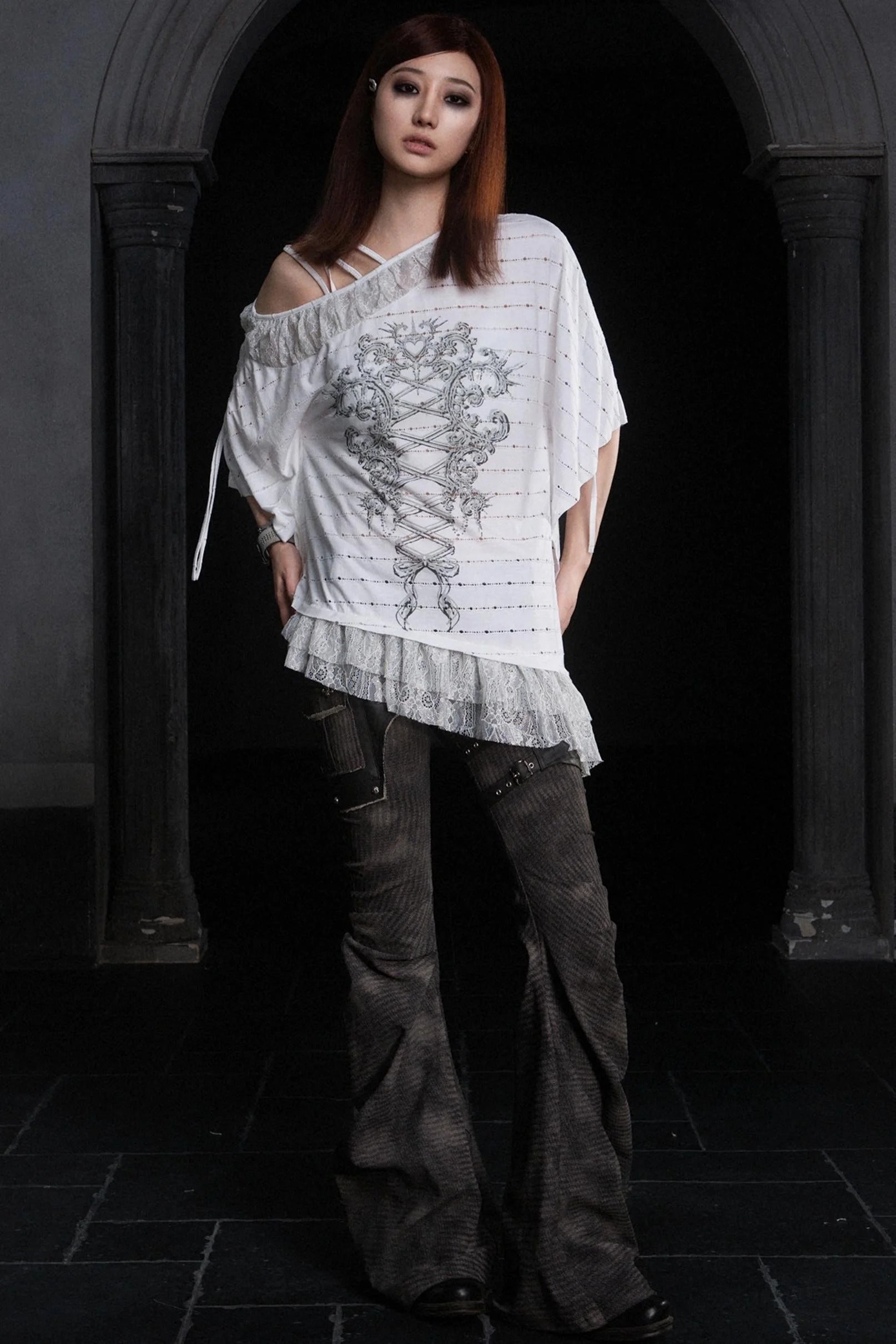 Alien Denim Stack Trousers