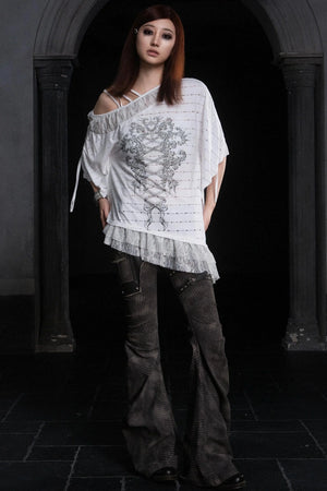 Alien Denim Stack Trousers