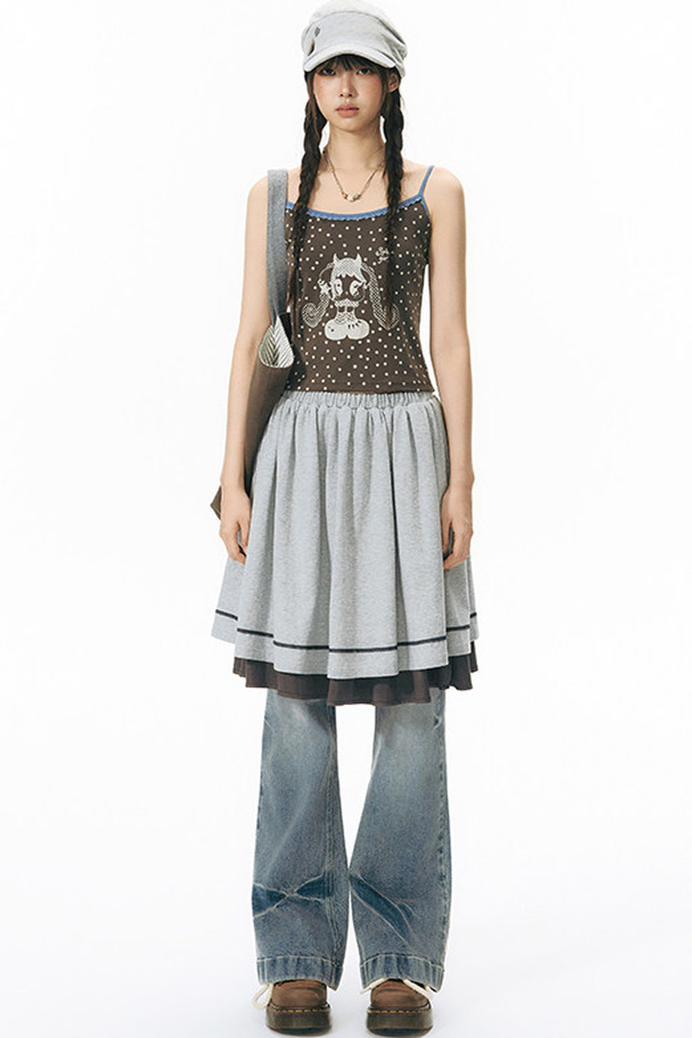 All-Over Print Color-Blocked Camisole