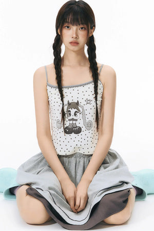 All-Over Print Color-Blocked Camisole
