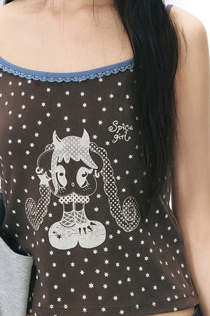All-Over Print Color-Blocked Camisole