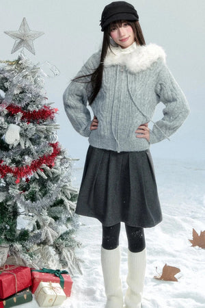 Alpaca Fur Blend Coat