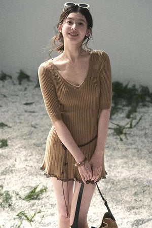 Amber Memories Knit Dress Set