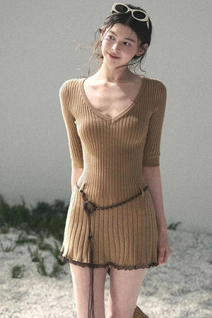 Amber Memories Knit Dress Set