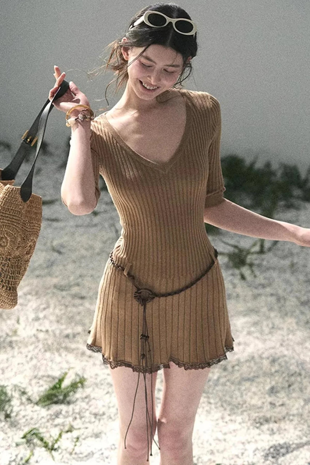 Amber Memories Knit Dress Set