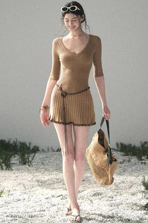 Amber Memories Knit Dress Set