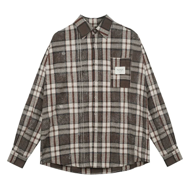 American Casual Loose Shirt Jacket Set-Up