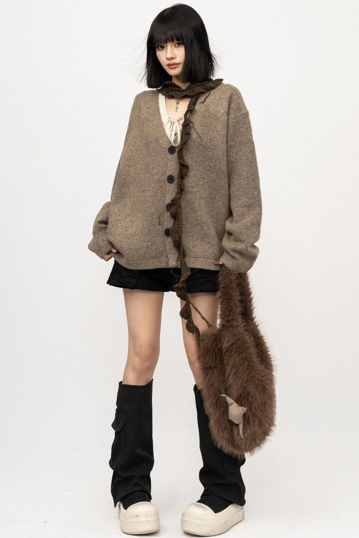American Coffee Knitted Cardigan