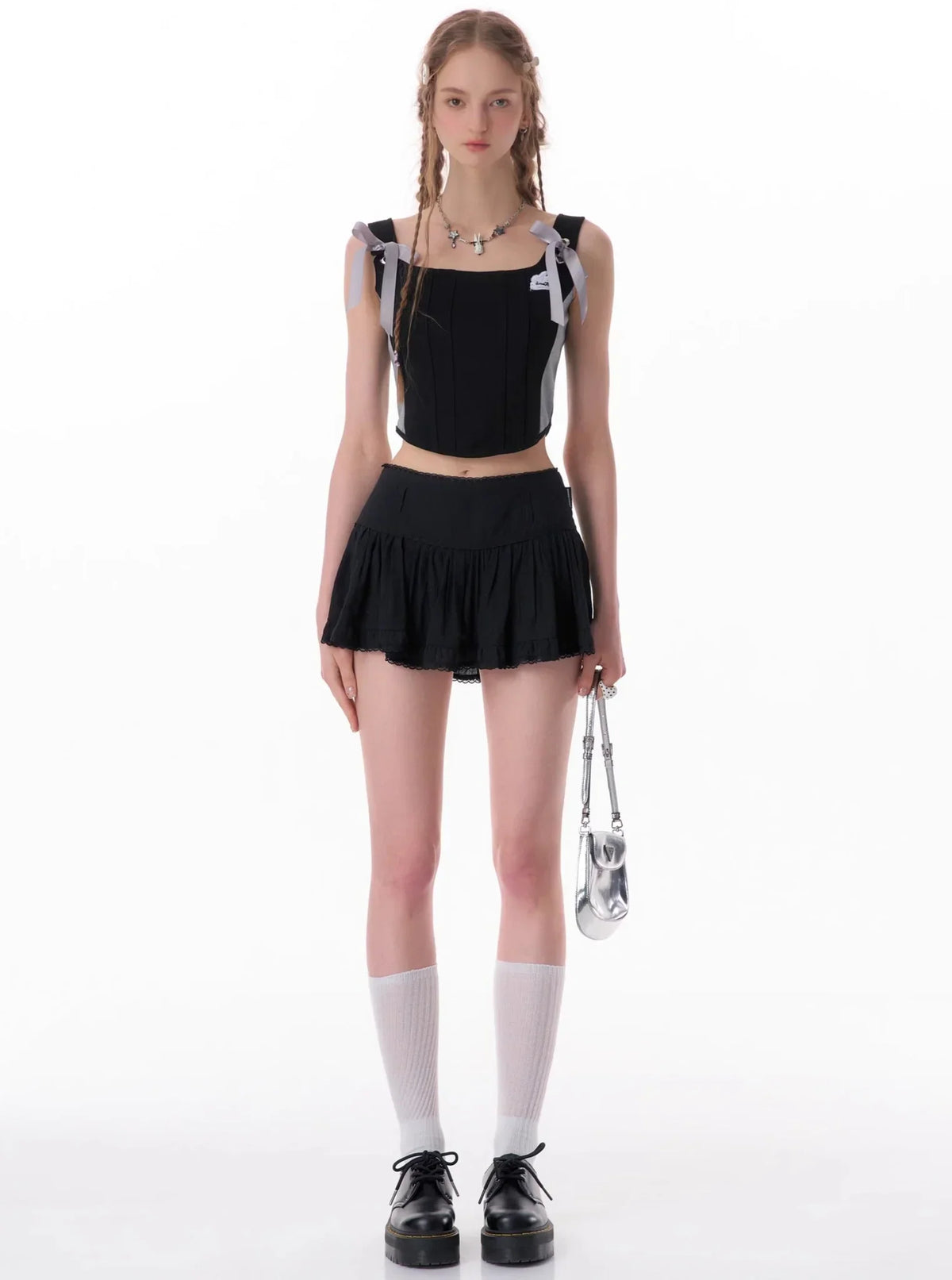 American High-End Short Lace Skirt