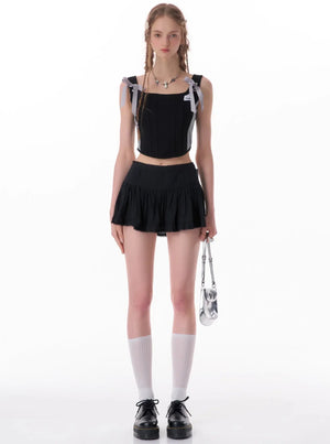 American High-End Short Lace Skirt