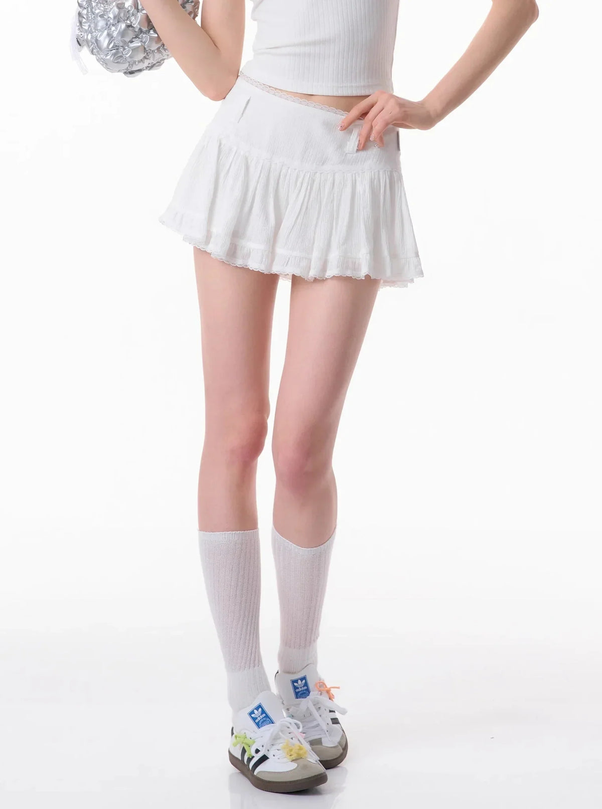 American High-End Short Lace Skirt