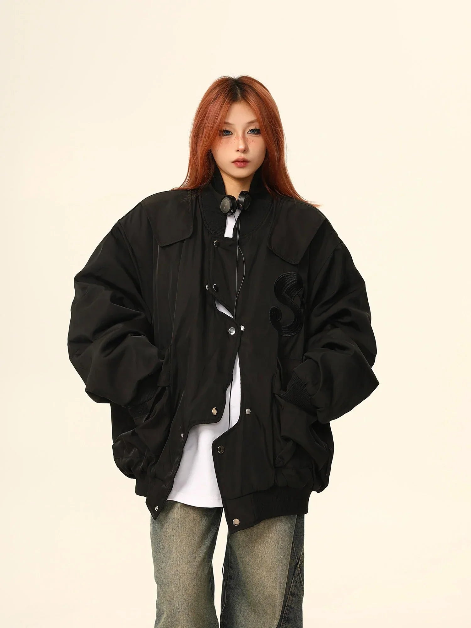 American Irregular quilted jacket