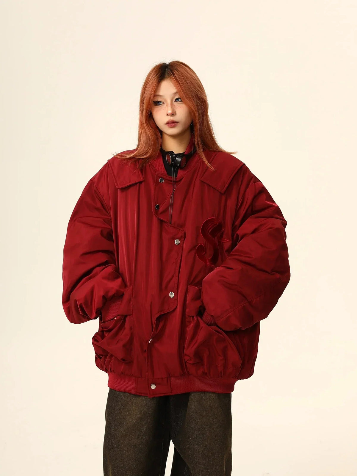 American Irregular quilted jacket