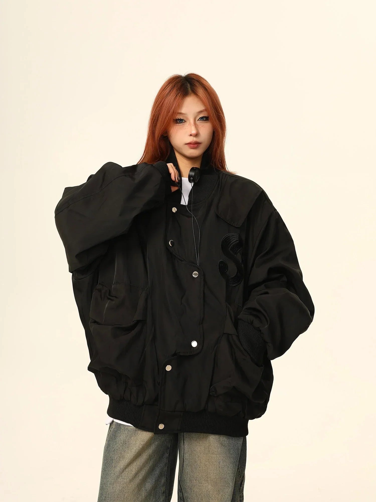 American Irregular quilted jacket
