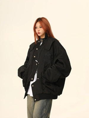 American Irregular quilted jacket