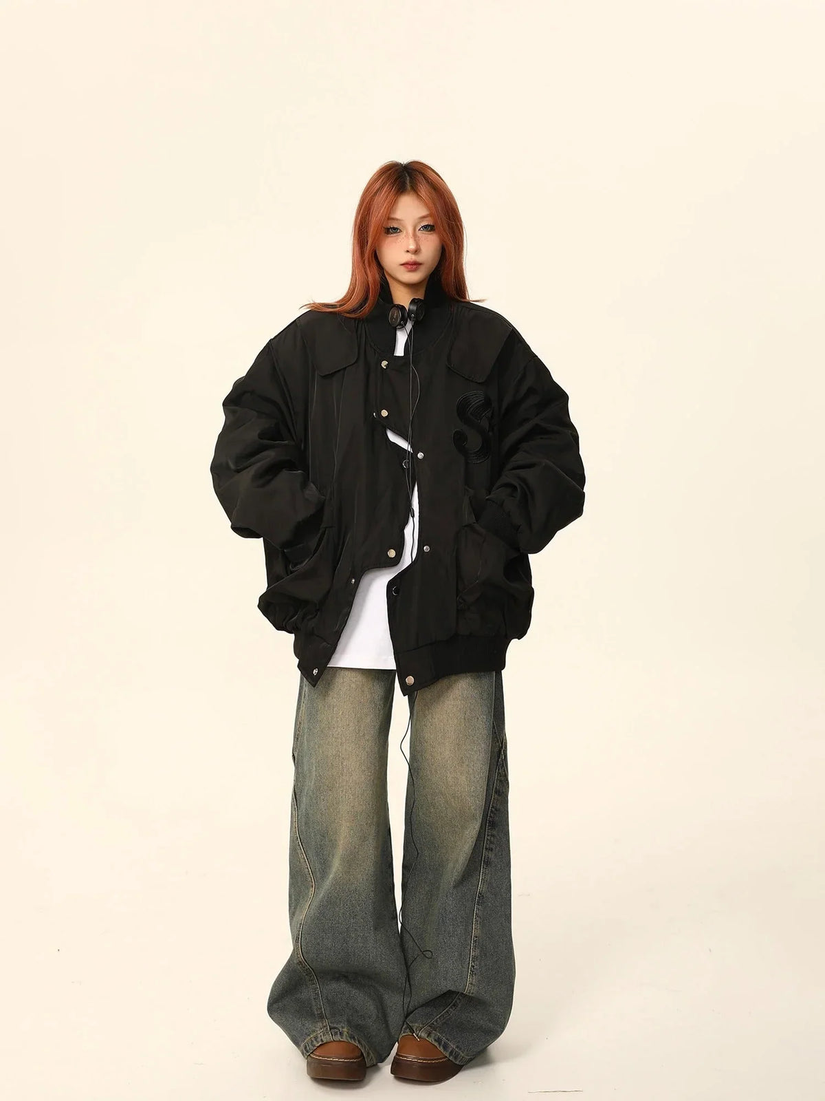 American Irregular quilted jacket