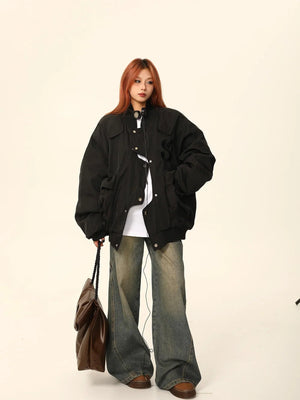 American Irregular quilted jacket