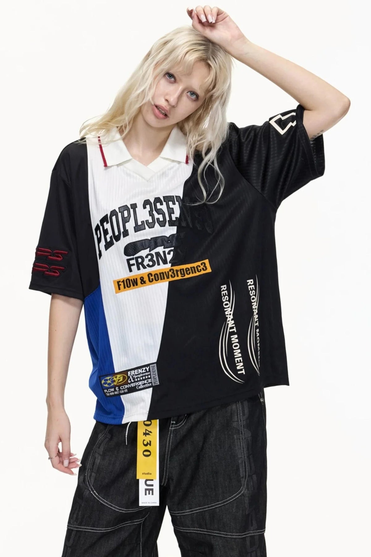 American Jersey Polo Top