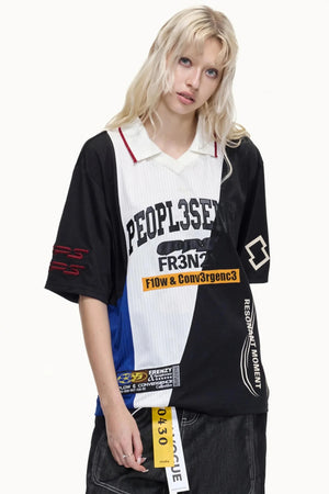 American Jersey Polo Top
