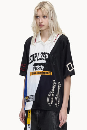 American Jersey Polo Top
