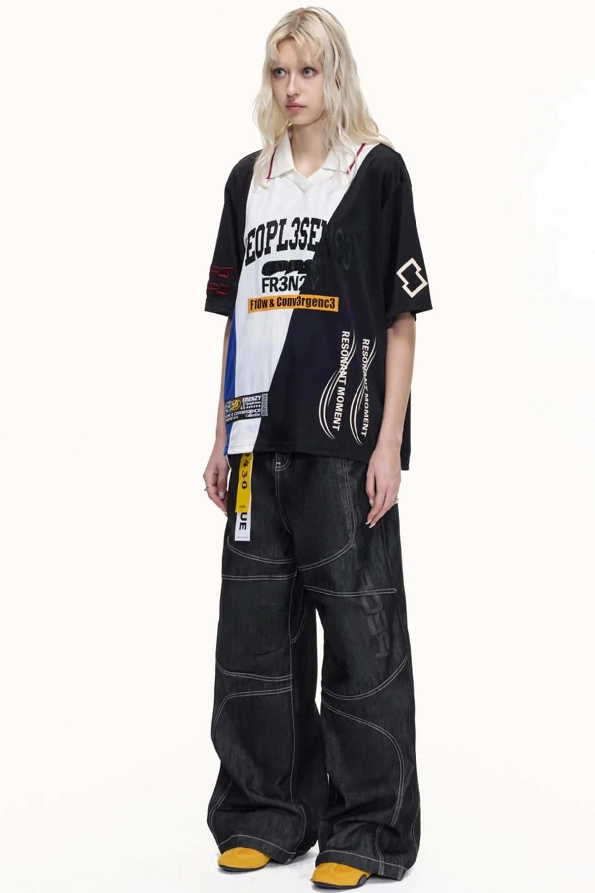 American Jersey Polo Top